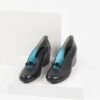 Кожени дамски обувки в черен цвят-2320-190